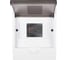 Распределительный бокс модульный навесной Jazzway PDB/W 1006 белый с прозрачной крышкой 6 модулей (ЩРН-П-6) IP41 5071650 21