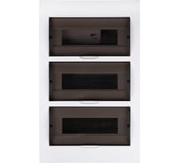 Распределительный бокс модульный встраиваемый Jazzway PDB/R 1036 белый с прозрачной крышкой 36 модулей (ЩРВ-П-36) IP41 5071780
