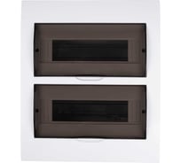 Распределительный бокс модульный встраиваемый Jazzway PDB/R 1024 белый с прозрачной крышкой 24 модуля (ЩРВ-П-24) IP41 5071773