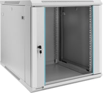 Шкаф телекоммуникационный ExeGate 19 настенный 12U EC-WM-12U.600.G.GREY 19”, 12U, 600x600x635мм ШхГхВ, передняя дверь закаленное стекло, съемные боковые панели 298604