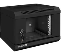 Шкаф телекоммуникационный ExeGate 10 настенный 4U EС-WM-4U.310.G.BLACK 10”, 4U, 330x310x230мм ШхГхВ, передняя дверь закаленное стекло 300248