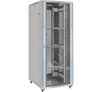 Шкаф телекоммуникационный ExeGate 19 напольный 42U EC-FS-42U.800.1000.G.V.GREY 19”, 42U, 800x1000x2054мм ШхГхВ, передняя дверь закаленное стекло 300284