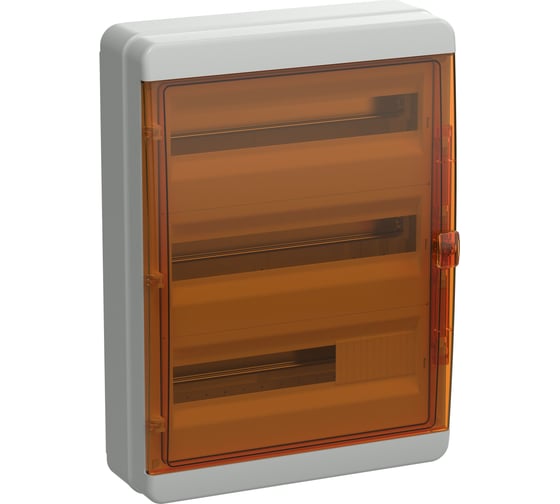 Корпус пластиковый IEK TEKFOR КМПн-54 IP65 оранжевая прозрачная дверь TF5-KP72-N-54-65-K03-K09