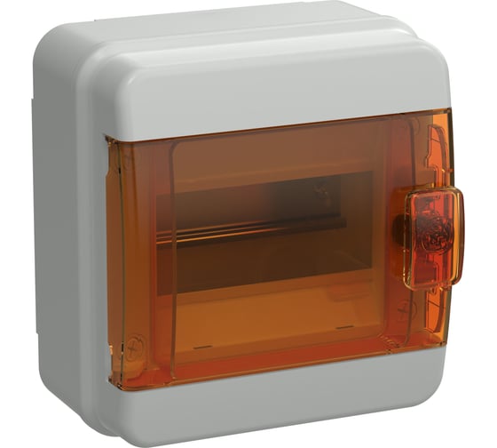 Корпус пластиковый IEK TEKFOR КМПн-6 IP65 оранжевая прозрачная дверь TF5-KP72-N-06-65-K03-K09