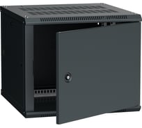 Шкаф ITK LINEA W 9U 600х600мм дверь металл черный RAL9005 LWR5-09U66-MF