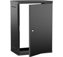 Шкаф настенный GENERICA 15U 550х350мм металлическая дверь черный LWE5-15U53-MF-G