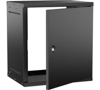 Шкаф настенный GENERICA 12U 600х450мм металлическая дверь черный LWE5-12U64-MF-G