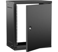 Шкаф настенный GENERICA 12U 550х350мм металлическая дверь черный LWE5-12U53-MF-G