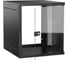 Шкаф настенный GENERICA 19 12U 600х650мм стеклянная дверь черный LWE5-12U67-GF-G 1
