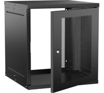 Шкаф настенный GENERICA 19 12U 600х600мм перфорированная дверь черный LWE5-12U66-PF-G