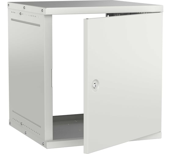Шкаф настенный GENERICA 19 12U 600х600мм металлическая дверь серый LWE3-12U66-MF-G