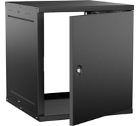 Шкаф настенный GENERICA 19 12U 600х650мм металлическая дверь черный LWE5-12U67-MF-G