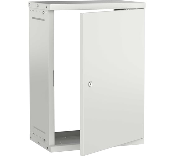 Шкаф настенный GENERICA 19 15U 550х350мм металлическая дверь серый LWE3-15U53-MF-G