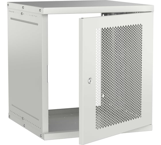 Шкаф настенный GENERICA 19 12U 600х600мм перфорированная дверь серый LWE3-12U66-PF-G
