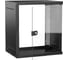 Шкаф настенный GENERICA 19 12U 600х450мм стеклянная дверь черный LWE5-12U64-GF-G 1