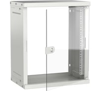 Шкаф настенный GENERICA 19 15U 550х350мм стеклянная дверь серый LWE3-15U53-GF-G