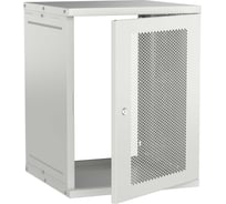 Шкаф настенный GENERICA 19 15U 600х600мм перфорированная дверь серый LWE3-15U66-PF-G