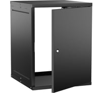 Шкаф настенный GENERICA 19 15U 600х650мм металлическая дверь черный LWE5-15U67-MF-G