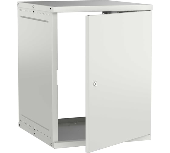 Шкаф настенный GENERICA 19 15U 600х650мм металлическая дверь серый LWE3-15U67-MF-G