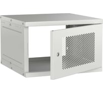 Шкаф настенный GENERICA 19 6U 600х600мм перфорированная дверь серый LWE3-06U66-PF-G