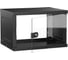 Шкаф настенный GENERICA 19 6U 600х450мм стеклянная дверь черный LWE5-06U64-GF-G 1