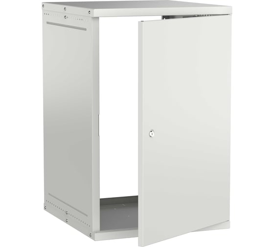 Шкаф настенный GENERICA 19 18U 600х650мм металлическая дверь серый LWE3-18U67-MF-G