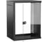 Шкаф настенный GENERICA 19 15U 600х450мм стеклянная дверь черный LWE5-15U64-GF-G 1