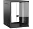 Шкаф настенный GENERICA 19 15U 600х650мм стеклянная дверь черный LWE5-15U67-GF-G 1