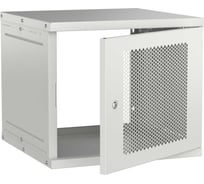 Шкаф настенный GENERICA 19 9U 600х600мм перфорированная дверь серый LWE3-09U66-PF-G