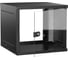 Шкаф настенный GENERICA 19 9U 600х600мм стеклянная дверь черный LWE5-09U66-GF-G 1