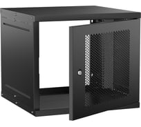 Шкаф настенный GENERICA 19 9U 600х600мм перфорированная дверь черный LWE5-09U66-PF-G