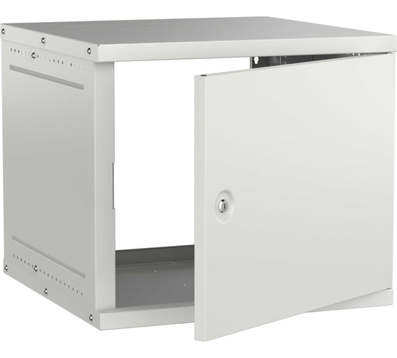 Шкаф настенный GENERICA 19 9U 600х600мм металлическая дверь серый LWE3-09U66-MF-G
