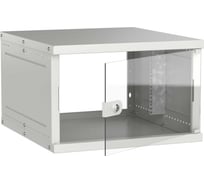 Шкаф настенный GENERICA 19 6U 600х650мм стеклянная дверь серый LWE3-06U67-GF-G