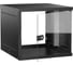 Шкаф настенный GENERICA 19 9U 600х650мм стеклянная дверь черный LWE5-09U67-GF-G 1