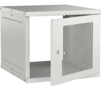 Шкаф настенный GENERICA 19 9U 600х650мм перфорированная дверь серый LWE3-09U67-PF-G