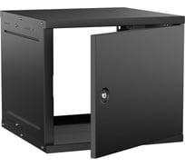 Шкаф настенный GENERICA 9U 600х600мм металлическая дверь черный LWE5-09U66-MF-G