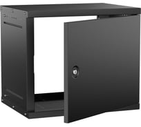 Шкаф настенный GENERICA 9U 600х450мм металлическая дверь черный LWE5-09U64-MF-G