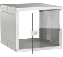 Шкаф настенный GENERICA 19 9U 600х650мм стеклянная дверь серый LWE3-09U67-GF-G