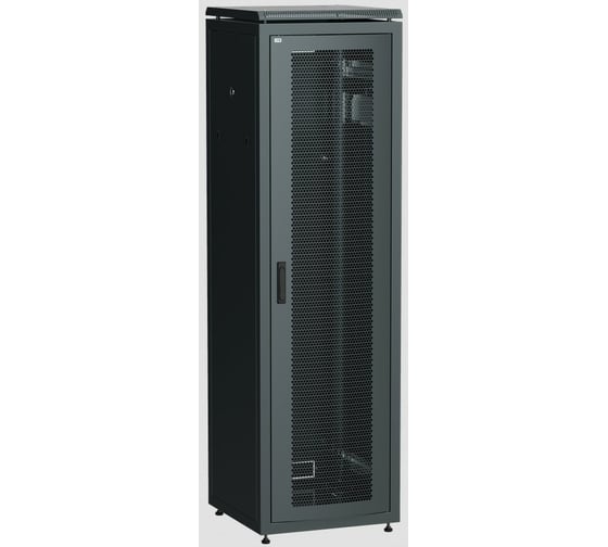 Сетевой шкаф ITK 19 LINEA N 47U 600x800 мм перфорированная передняя дверь черный LN05-47U68-P