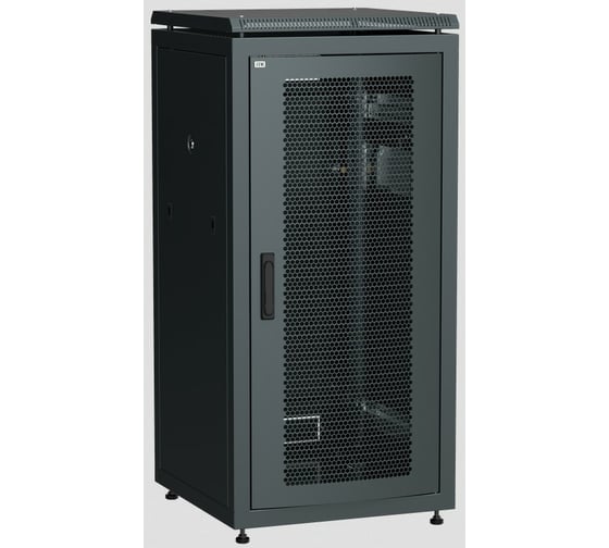 Сетевой шкаф ITK 19 LINEA N 18U 600x800 мм перфорированная передняя дверь черный LN05-18U68-P