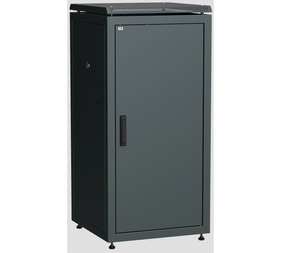 Сетевой шкаф ITK 19 LINEA N 24U 600x800 мм металлическая передняя дверь черный LN05-24U68-M