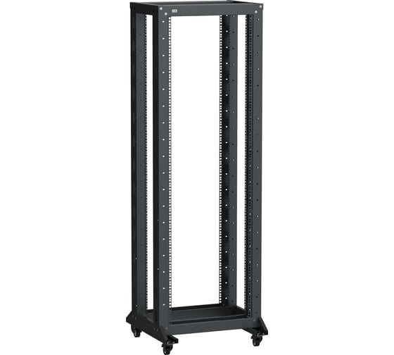 Стойка двухрамная на роликах ITK LINEA F 20U 600х600 мм, черная LF05-20U66-2RM