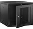 Шкаф настенный ITK LINEA W 9U 600х600мм дверь перфорированная черный 2.0 LWR5-09U66-PF-2 1