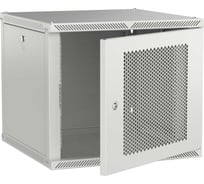 Шкаф настенный ITK LINEA W 9U 600х600мм дверь перфорированная серый 2.0 LWR3-09U66-PF-2