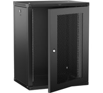 Шкаф настенный ITK LINEA W 15U 600х450мм дверь перфорированная черный 2.0 LWR5-15U64-PF-2