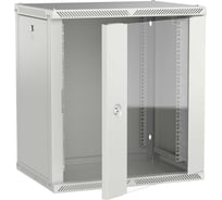 Шкаф настенный ITK LINEA W 12U 600х450мм дверь стекло серый 2.0 LWR3-12U64-GF-2