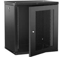 Шкаф настенный ITK LINEA W 12U 600х450мм дверь перфорированная черный 2.0 LWR5-12U64-PF-2