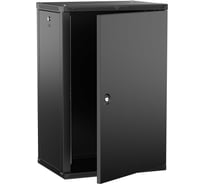 Шкаф настенный ITK LINEA W 18U 600х450мм дверь металл черный 2.0 LWR5-18U64-MF-2