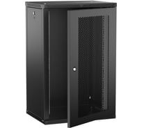 Шкаф настенный ITK LINEA W 18U 600х450мм дверь перфорированная черный 2.0 LWR5-18U64-PF-2