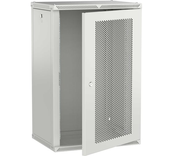 Шкаф настенный ITK LINEA W 18U 600х450мм дверь перфорированная серый 2.0 LWR3-18U64-PF-2